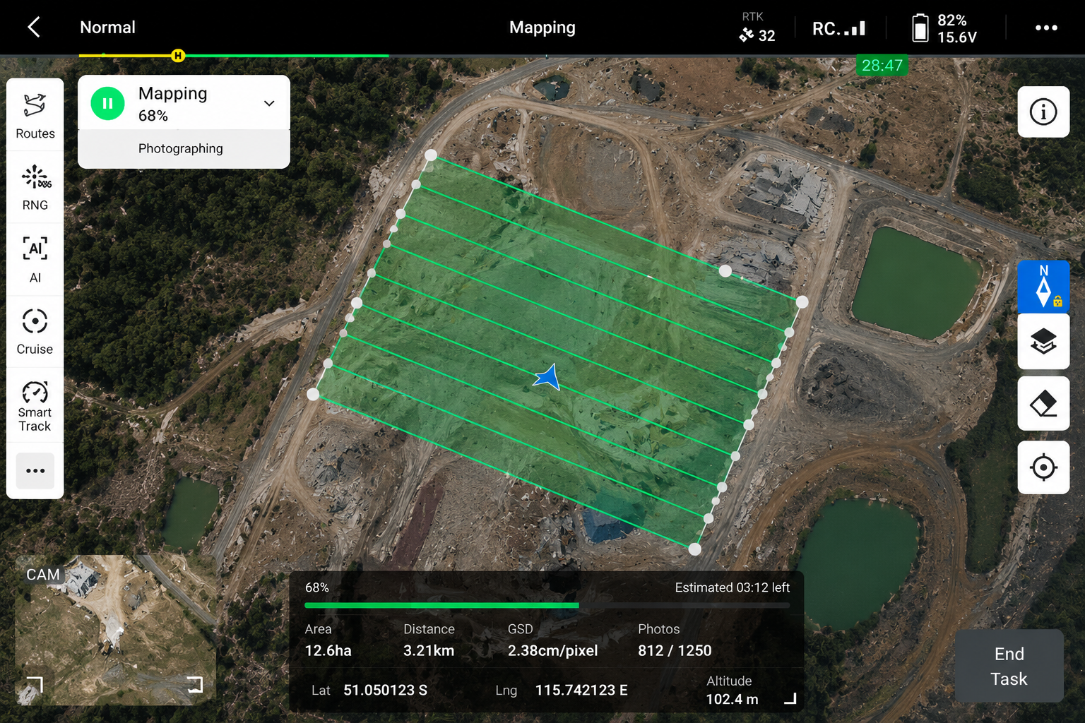 Spatial mapping and measurement
